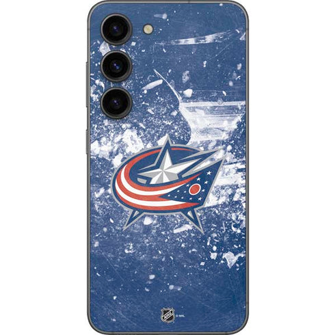 NHL Columbus Blue Jackets Frozen Galaxy S23 Skin