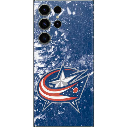 NHL Columbus Blue Jackets Frozen Galaxy S23 Ultra Skin