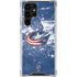 NHL Columbus Blue Jackets Frozen Galaxy S24 Ultra Clear Case