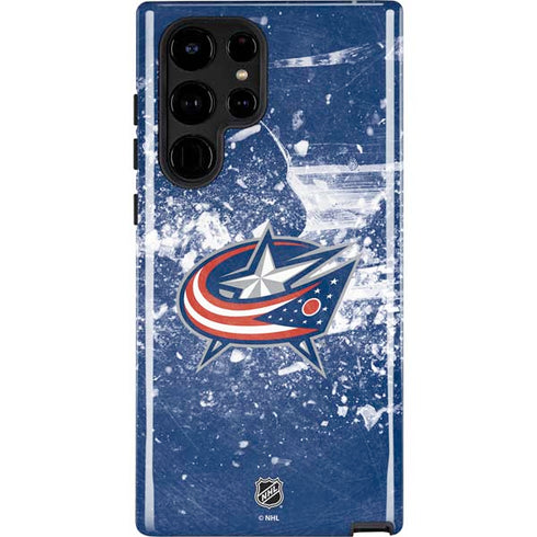NHL Columbus Blue Jackets Frozen Galaxy S24 Ultra Impact Case