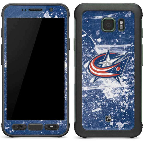 NHL Columbus Blue Jackets Frozen Galaxy S7 Active Skin