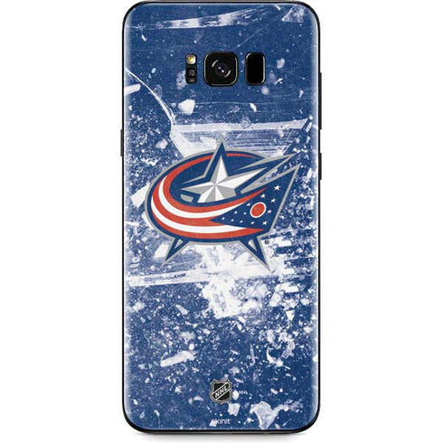 NHL Columbus Blue Jackets Frozen Galaxy S8 Plus Skin