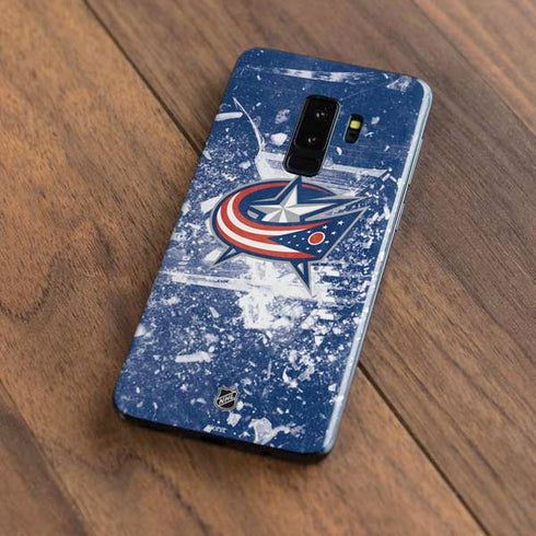 NHL Columbus Blue Jackets Frozen Galaxy S9 Plus Skin