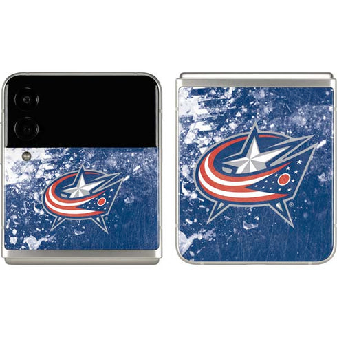 NHL Columbus Blue Jackets Frozen Galaxy Z Flip3 5G Skin
