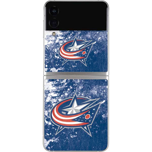NHL Columbus Blue Jackets Frozen Galaxy Z Flip4 5G Skin