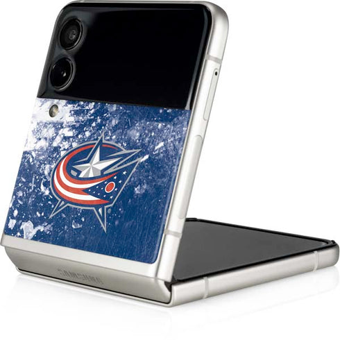 NHL Columbus Blue Jackets Frozen Galaxy Z Flip4 5G Skin