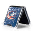 NHL Columbus Blue Jackets Frozen Galaxy Z Flip5 5G Clear Case
