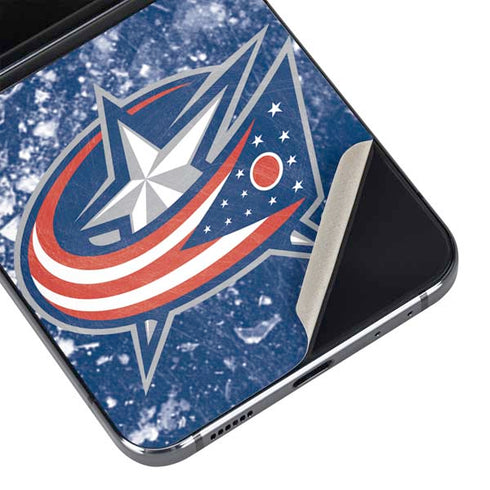 NHL Columbus Blue Jackets Frozen Galaxy Z Flip5 5G Skin