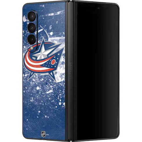 NHL Columbus Blue Jackets Frozen Galaxy Z Fold3 5G Skin