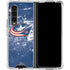 NHL Columbus Blue Jackets Frozen Galaxy Z Fold4 5G Clear Case