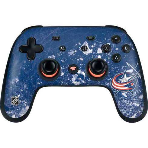 NHL Columbus Blue Jackets Frozen Google Stadia Controller Skin
