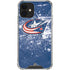 NHL Columbus Blue Jackets Frozen iPhone 12 Clear Case