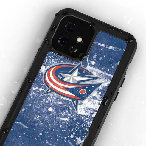 NHL Columbus Blue Jackets Frozen iPhone 12 Mini Waterproof Case