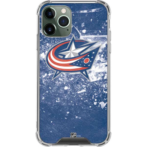NHL Columbus Blue Jackets Frozen iPhone 12 Pro Clear Case