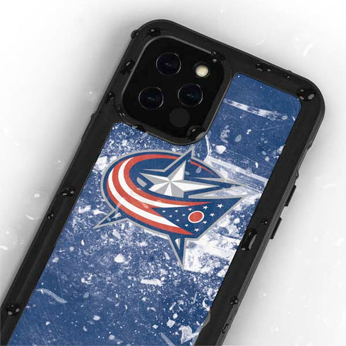 NHL Columbus Blue Jackets Frozen iPhone 12 Pro Waterproof Case