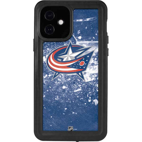 NHL Columbus Blue Jackets Frozen iPhone 12 Waterproof Case