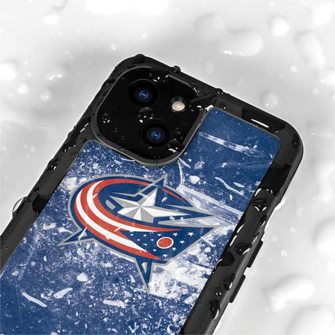 NHL Columbus Blue Jackets Frozen iPhone 13 Mini Waterproof Case