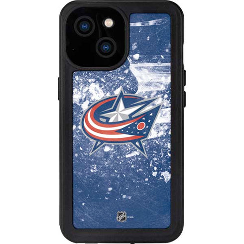 NHL Columbus Blue Jackets Frozen iPhone 13 Mini Waterproof Case