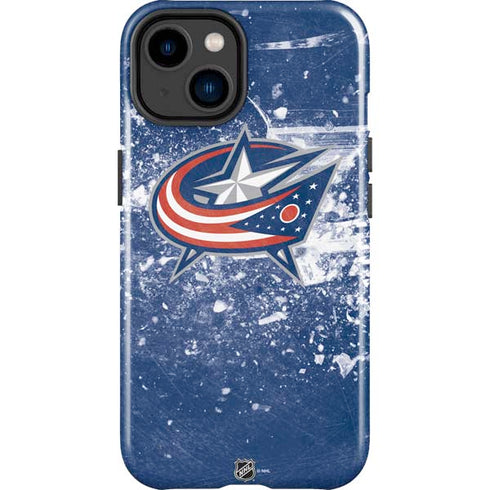 NHL Columbus Blue Jackets Frozen iPhone 15 Plus Impact Case