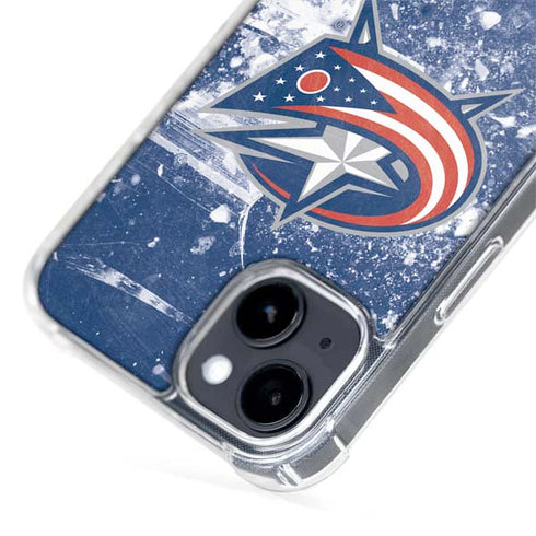 NHL Columbus Blue Jackets Frozen iPhone 15 MagSafe Case