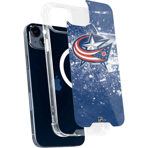 NHL Columbus Blue Jackets Frozen iPhone 14 Plus MagSafe Case