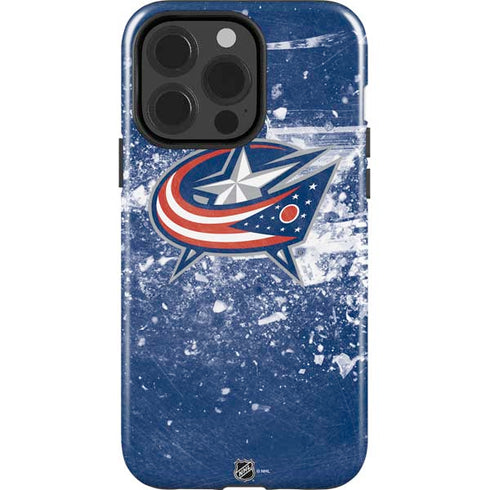 NHL Columbus Blue Jackets Frozen iPhone 15 Pro Impact Case
