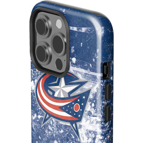 NHL Columbus Blue Jackets Frozen iPhone 15 Pro Impact Case