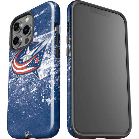 NHL Columbus Blue Jackets Frozen iPhone 15 Pro Impact Case