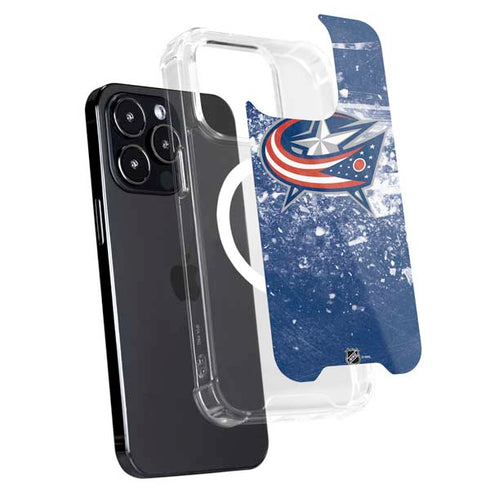 NHL Columbus Blue Jackets Frozen iPhone 15 Pro MagSafe Case