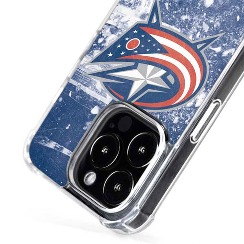 NHL Columbus Blue Jackets Frozen iPhone 14 Pro Max MagSafe Case