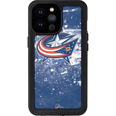 NHL Columbus Blue Jackets Frozen iPhone 14 Pro Max Waterproof Case