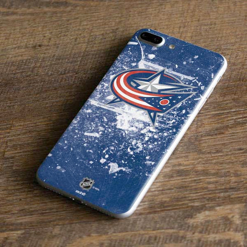 NHL Columbus Blue Jackets Frozen iPhone 8 Plus Skin