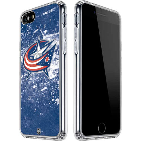 NHL Columbus Blue Jackets Frozen iPhone SE (2nd & 3rd Gen) Clear Case