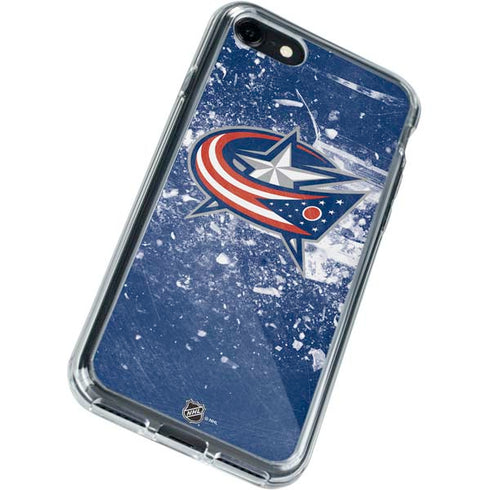 NHL Columbus Blue Jackets Frozen iPhone SE (2nd & 3rd Gen) Clear Case