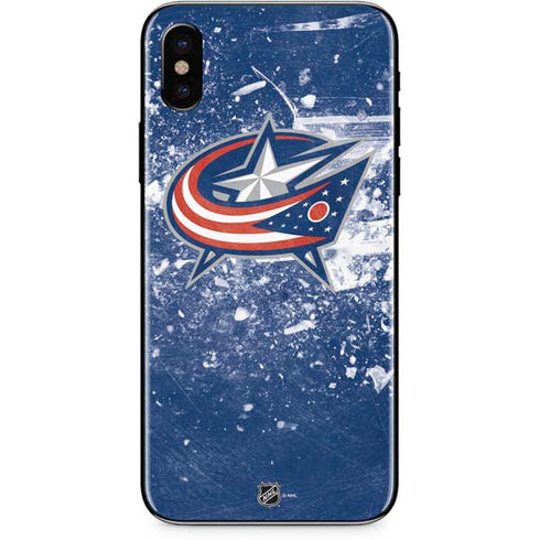 NHL Columbus Blue Jackets Frozen iPhone X Skin