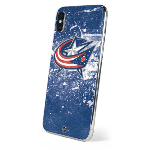 NHL Columbus Blue Jackets Frozen iPhone XS Max Skin
