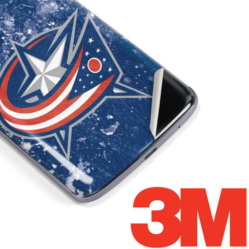 NHL Columbus Blue Jackets Frozen Moto E5 Plus Skin