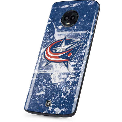 NHL Columbus Blue Jackets Frozen Moto G6 Skin