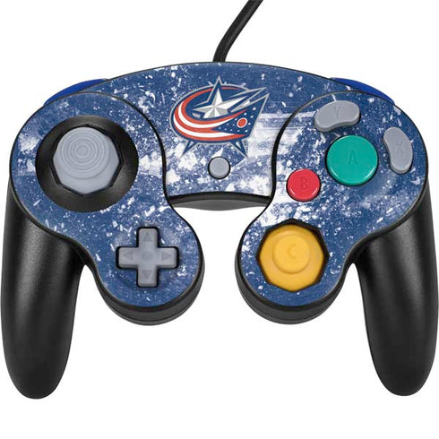 NHL Columbus Blue Jackets Frozen Nintendo GameCube Controller Skin
