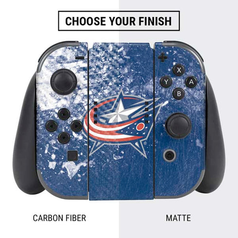 NHL Columbus Blue Jackets Frozen Nintendo Switch Bundle Skin