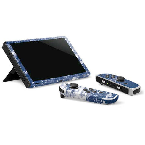 NHL Columbus Blue Jackets Frozen Nintendo Switch OLED (2021) Skin
