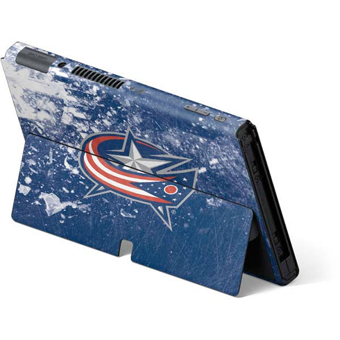 NHL Columbus Blue Jackets Frozen Nintendo Switch OLED (2021) Skin