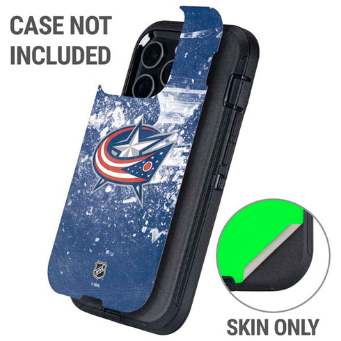 NHL Columbus Blue Jackets Frozen Otterbox Defender iPhone Skin
