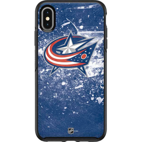 NHL Columbus Blue Jackets Frozen Otterbox Symmetry iPhone Skin