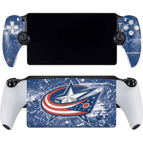 NHL Columbus Blue Jackets Frozen PlayStation Portal Remote Player Skin