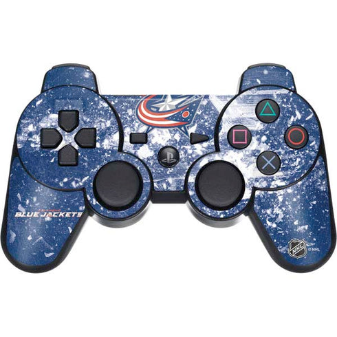 NHL Columbus Blue Jackets Frozen PS3 Dual Shock wireless controller Skin