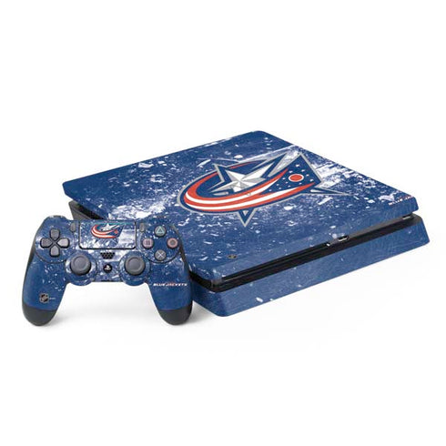 NHL Columbus Blue Jackets Frozen PS4 Slim Bundle Skin