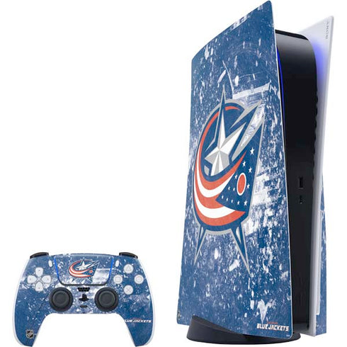 NHL Columbus Blue Jackets Frozen PS5 Bundle Skin