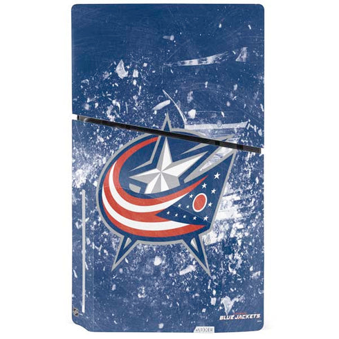 NHL Columbus Blue Jackets Frozen PS5 Slim Disk Bundle Skin