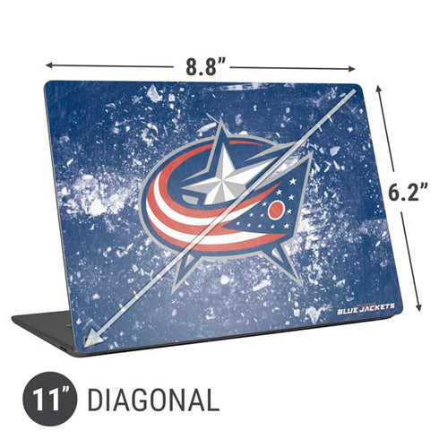 NHL Columbus Blue Jackets Frozen Universal Laptop 11in (8.8 x 6.2in) Skin